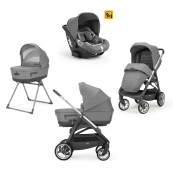 Inglesina - Sistema Quattro Aptica + Darwin i-Size - Colore Inglesina: kensington grey