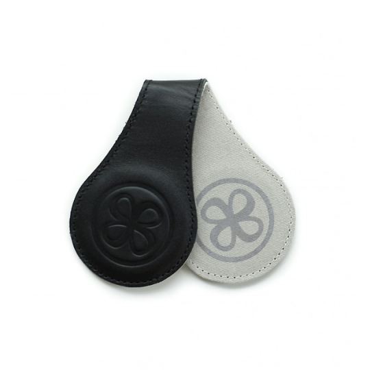 Cloby - Clip magnetiche in pelle reversibili - Ideali per le mussole! - Colore: Nero