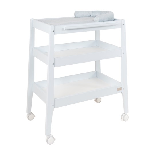 Dili Best - Mobile fasciatoio Natural - 100% Faggio - Colore: Azzurro