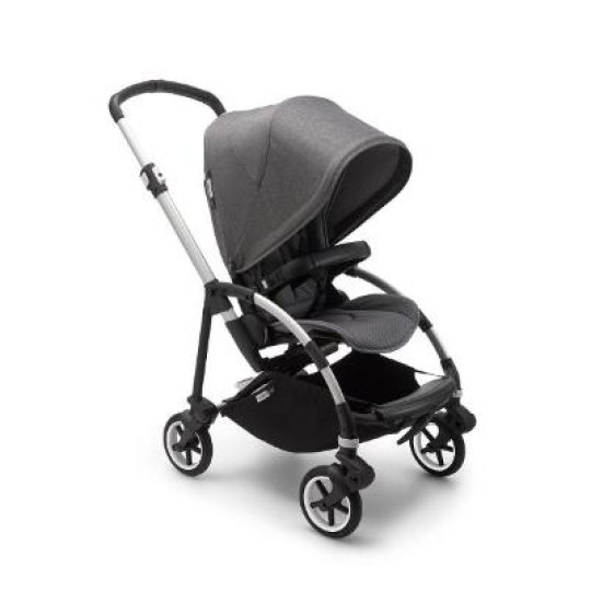 Bugaboo - Passeggino Bee6 - Passeggino da città leggero e compatto - Colori Bugaboo: Aluminium/Grigio - Grigio Melange