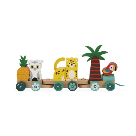 Janod - Treno Tropicale Da Trainare - Tropik