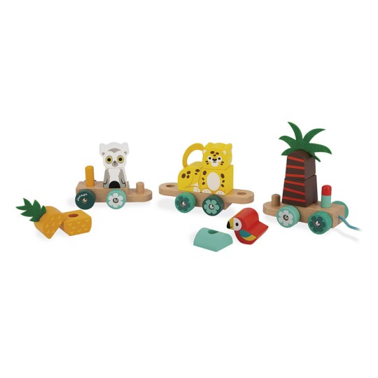 Janod - Treno Tropicale Da Trainare - Tropik