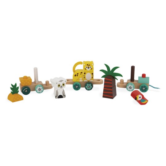 Janod - Treno Tropicale Da Trainare - Tropik