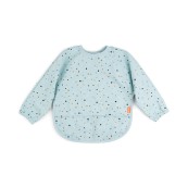 Done By Deer - Bavaglio a Maniche Lunghe Impermeabile con Tasca - Certificato Oeko-Tex - Colore: Blu con Pallini