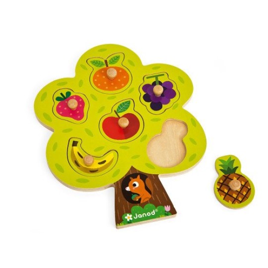 Janod - Puzzle Albero e Frutta