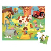 Janod - Puzzle Una giornata alla fattoria 24pezzi