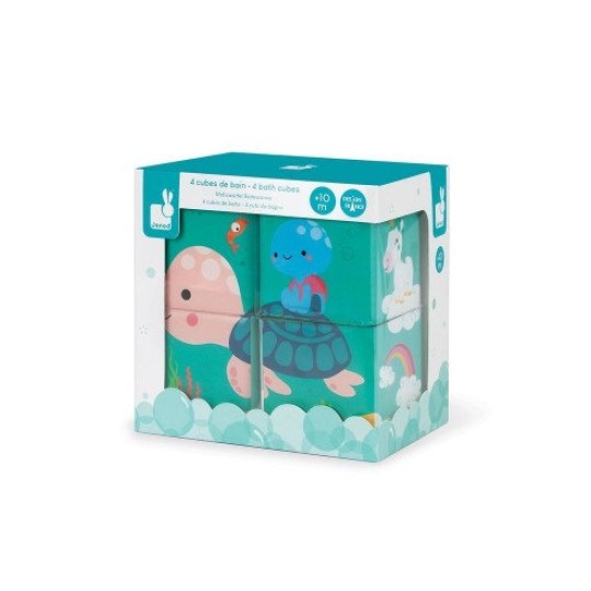 Janod - Cubetti per Bagno 4 Pezzi