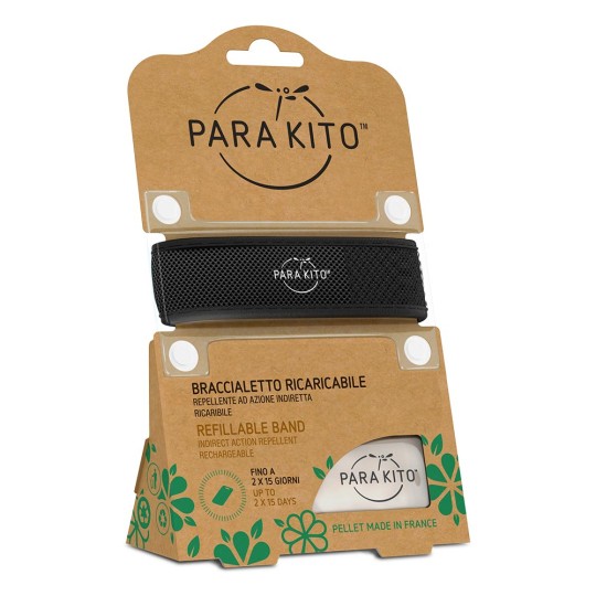 Parakito - Bracciale Adulto antizanzare - Colori Parakito: Nero