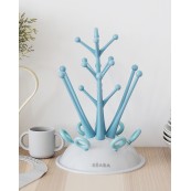 Béaba - Scola Biberon Albero - Impila fino a 6 Biberon - Colore: Azzurro