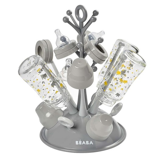 Béaba - Scola Biberon Albero - Impila fino a 6 Biberon - Colore: Grigio
