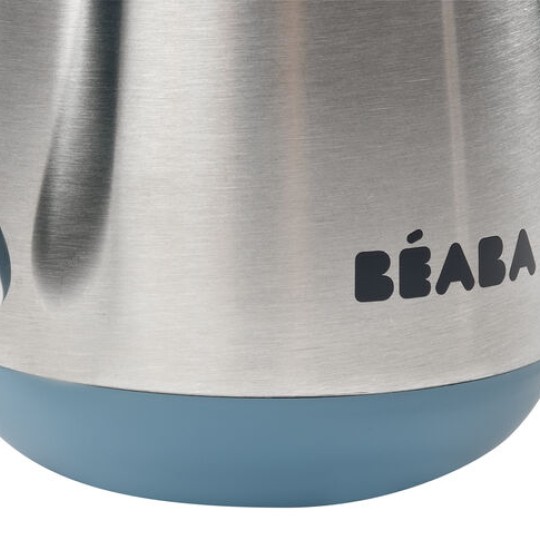 Béaba - Tazza con Cannuccia in Acciaio Inossidabile - 250 ml - Colore: Azzurro