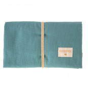 Nobodinoz - Materasso fasciatoio da viaggio Mozart - Cotone bio - Colori Nobodinoz: Magic Green