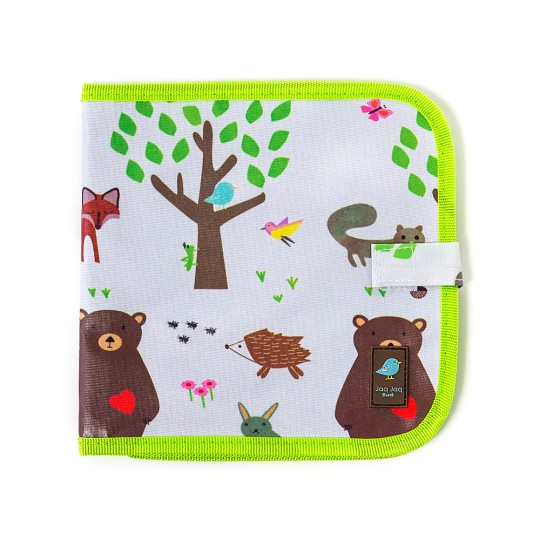 Jaq Jaq Bird - Doodle It Album Riutilizzabile più 4 Gessetti Zero Polvere Butterstix - Disegno: Foresta