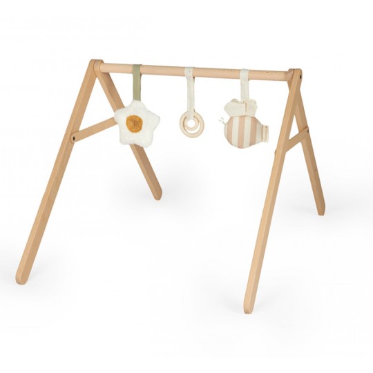 Nobodinoz - Arco giochi per palestrina Growing Green + Set di Giochi - Legno di Faggio