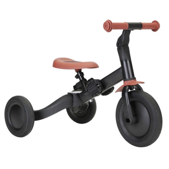 Kaya - Triciclo 4 in 1 - Si trasforma in una bicicletta! - Colore: Nero
