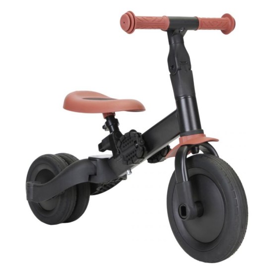 Kaya - Triciclo 4 in 1 - Si trasforma in una bicicletta! - Colore: Nero