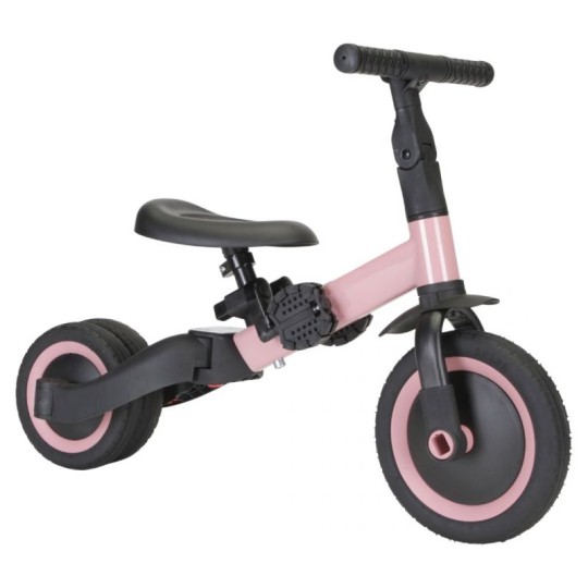 Kaya - Triciclo 4 in 1 - Si trasforma in una bicicletta! - Colore: Rosa