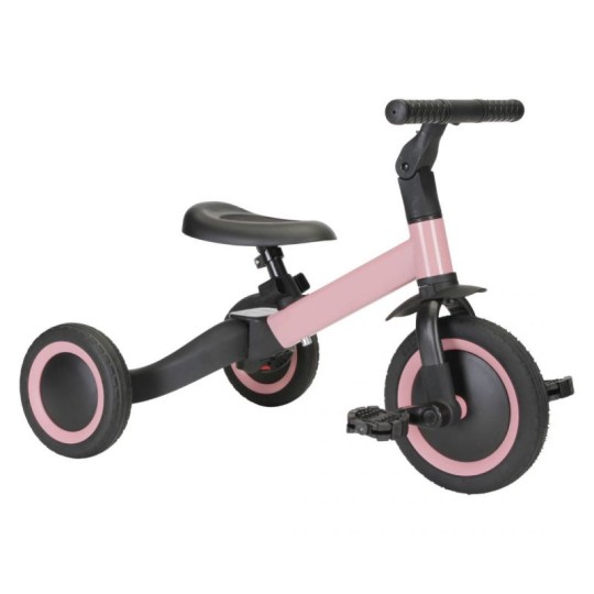 Kaya - Triciclo 4 in 1 - Si trasforma in una bicicletta! - Colore: Rosa