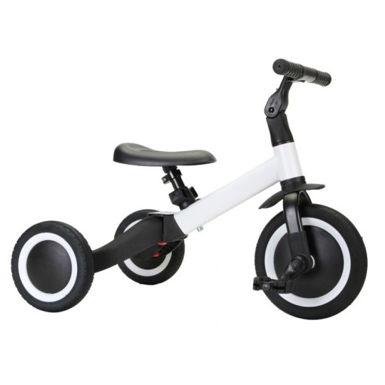 Kaya - Triciclo 4 in 1 - Si trasforma in una bicicletta! - Colore: Bianco