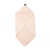 Nobodinoz - Accappatoio a triangolo 73x73 So Cute - Cotone Biologico. - Colori Nobodinoz: Pink