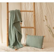 Nobodinoz - Copertina Estiva 100x70cm - Mussola di cotone Bio - Colori Nobodinoz: Eden Green