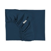 Nobodinoz - Lenzuolo sotto con angoli 70x140 - Cotone Bio - Colori Nobodinoz: Night Blue