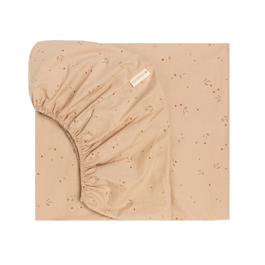 Nobodinoz - Lenzuolo sotto con angoli 70x140 - Cotone Bio - Colori Nobodinoz: Willow Dune