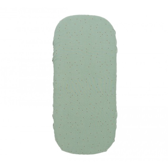 Nobodinoz - Lenzuolino in cotone Bio Melody 40x80 - Colori Nobodinoz: Eden Green