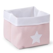 Childhome - Contenitore portaoggetti - 32x32x29 cm - Varianti Childhome: Rosa con Stella