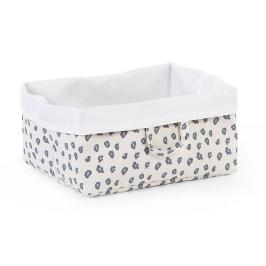 Childhome - Contenitore portaoggetti - 40x30x20 cm - Varianti Childhome: Leopardo con Manici