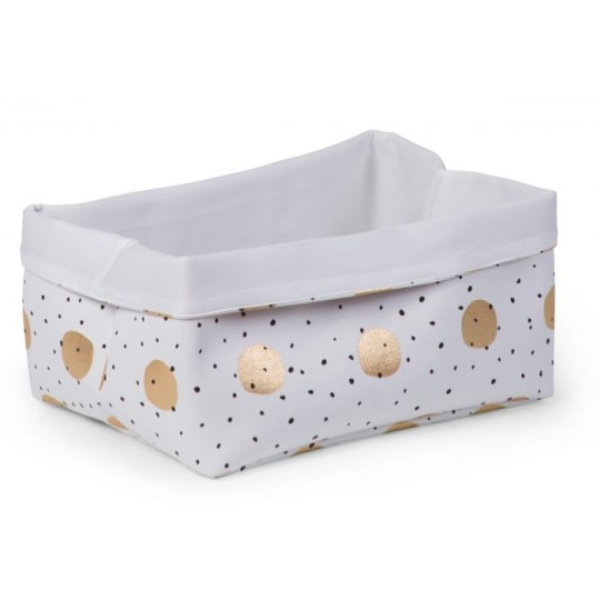 Childhome - Contenitore portaoggetti - 40x30x20 cm - Varianti Childhome: Pois Dorati
