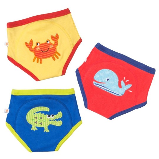 Zoocchini - Mutandine di apprendimento 3/4 Anni - Training Pants - Disegno: Oceano bimbo