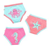 Zoocchini - Mutandine di apprendimento 2/3 Anni - Training Pants - Disegno: Oceano Rosa