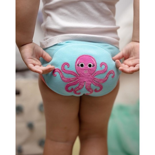 Zoocchini - Mutandine di apprendimento 2/3 Anni - Training Pants - Disegno: Oceano Rosa