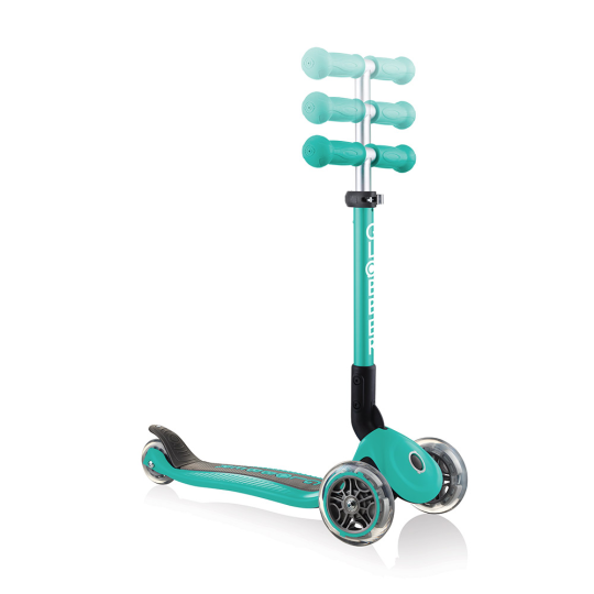 Globber - Monopattino Junior Foldable 3 Ruote - Dai 2 anni - Colori Globber: Emerald Green