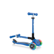 Globber - Monopattino Junior Foldable con luci 3 Ruote - Dai 2 anni - Colori Globber: Racing blue