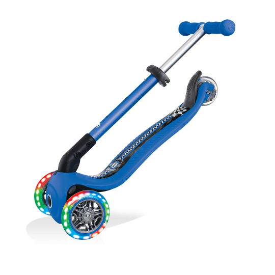 Globber - Monopattino Junior Foldable con luci 3 Ruote - Dai 2 anni - Colori Globber: Racing blue