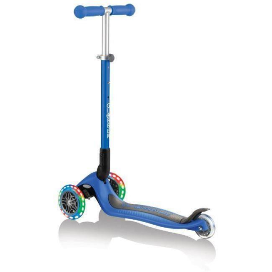 Globber - Monopattino Primo Foldable con luci 3 Ruote - Dai 3 anni - Colori Globber: Blue