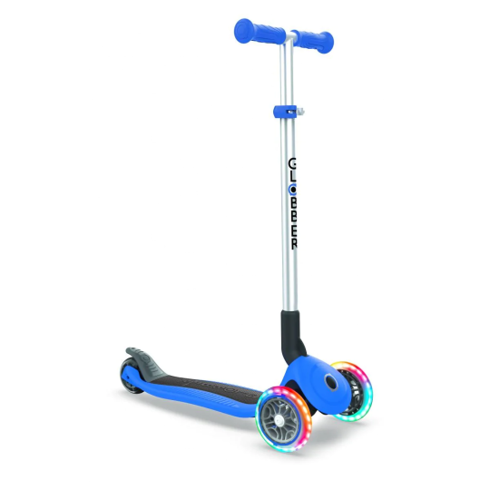 Globber - Monopattino Primo Foldable con luci 3 Ruote - Dai 3 anni - Colori Globber: Blue
