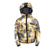 Bjanko - Giacca Leggera in Tyvek® Camouflage Giallo - senza membrana con interno in rete