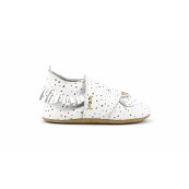 Bobux - Scarpina Soft Sole Tg. L - La cosa migliore dopo i piedi scalzi! - Colore Bobux: Bianco Pois