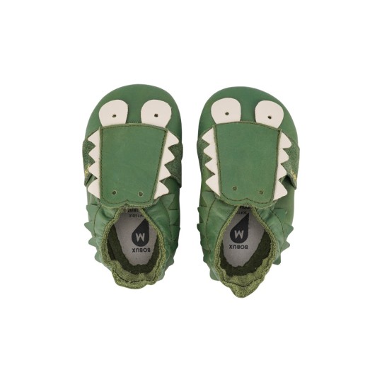 Bobux - Scarpina Soft Sole Tg. S - La cosa migliore dopo i piedi scalzi! - Colore Bobux: Coccodrillo Verde