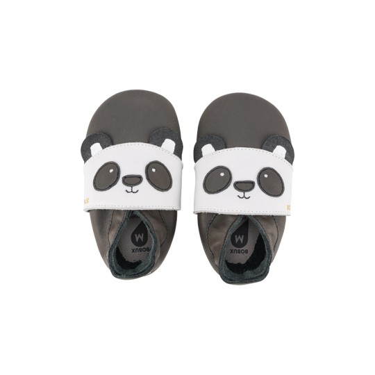 Bobux - Scarpina Soft Sole Tg. XL - La cosa migliore dopo i piedi scalzi! - Colore Bobux: Panda Bianco