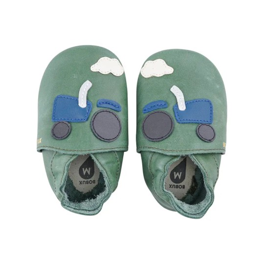 Bobux - Scarpina Soft Sole Tg. M - La cosa migliore dopo i piedi scalzi! - Colore Bobux: Trattore Oliva