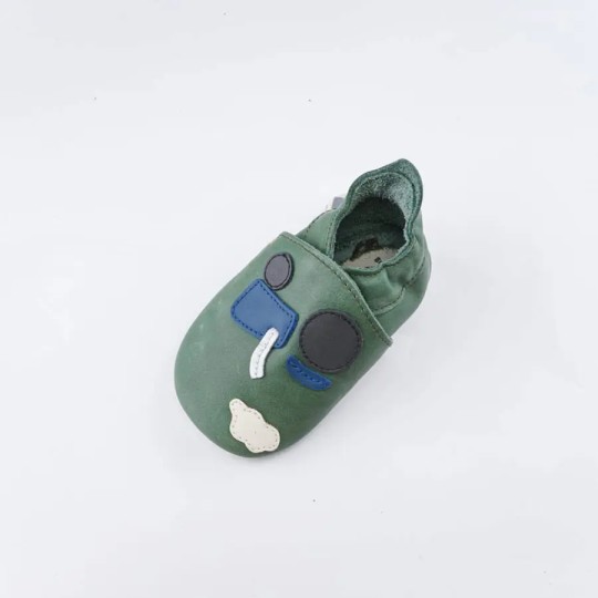Bobux - Scarpina Soft Sole Tg. M - La cosa migliore dopo i piedi scalzi! - Colore Bobux: Trattore Oliva