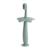 Mushie - Spazzolino da denti per allenamento - 100% Silicone - Versioni Mushie: Cambridge Blue
