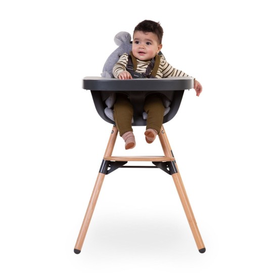 Childhome - Evolu 2 Chair Seggiolone Evolutivo e Convertibile - Da 6 mesi a 6 anni - Varianti Childhome: Antracite/Legno