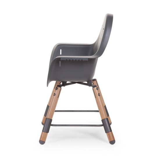 Childhome - Evolu 2 Chair Seggiolone Evolutivo e Convertibile - Da 6 mesi a 6 anni - Varianti Childhome: Antracite/Legno