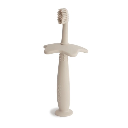 Mushie - Spazzolino da denti per allenamento - 100% Silicone - Versioni Mushie: Shifting Sand