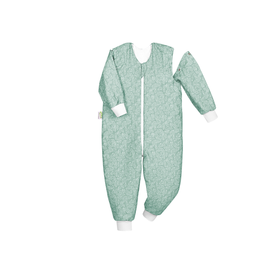 Baby Nest - Sacco nanna con gambe tog 2.5 (98/104cm) - Colori Baby Nest: Foresta con foglie